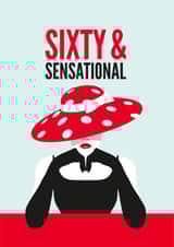 60th Birthday Card for a Glamorous Lady created by Diva Doodle Designs