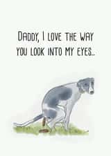 Fathers day card For the Whippet Dad. created by Olli Wilson