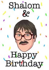 Shalom Friday Night Dinner Birthday Card created by  La Luna Studio