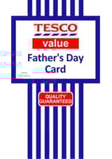 Tesco Value Father's Day Card Funny created by Pottsy Prints