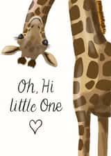 New baby Giraffe card created by Silky Rose Design