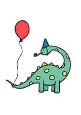 Cute Birthday Dinosaur created by Kerds 