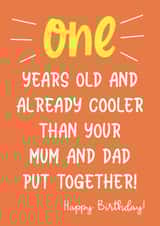 Cheeky First Birthday Card created by Whipper Snapper Card Co.