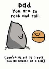 Rock and Roll Dad fathers day card created by Peas-in-a-Pod