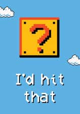 I'd hit that Funny Geeky Anniversary Card created by This is Awesome