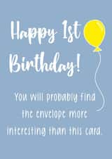 Cute / cheeky 1st Birthday Card created by Whipper Snapper Card Co.