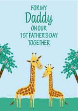 Giraffe 1st Father's Day Card created by Simply Nix
