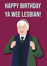 Derry girls lesbian birthday card created by DBD Designs