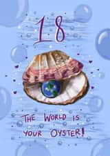 18, the world is your oyster created by AP Designs