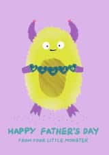 Little monster Father's Day card created by Get The Party Crafted