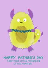 Happy Father's Day grandad from the little monster family created by Get The Party Crafted