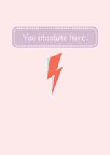 David Bowie absolute hero card created by ashleigh brown