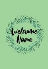 Contemporary New Home Card - Wreath - Welcome Home created by Flash On A String Designs