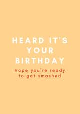 Heard it's your birthday created by Aashni