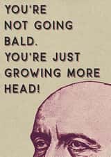 Not bald, Growing more head created by Krap Kards