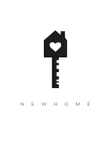 Modern New Home Card - Key - New Home created by Kennedi Sue Creative