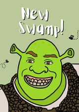 Funny Shrek New Home Card - Shrek - New Swamp created by Insa Prints