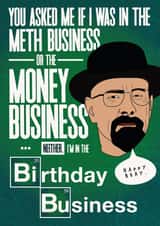 Walter White Breaking Bad birthday card created by @punbelievable