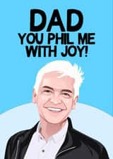Funny Phillip Schofield This Morning Card For Dad created by TeHe Gifts