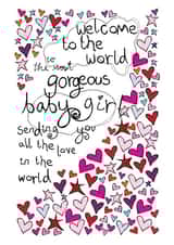 Welcome To the World Baby Girl created by Paperlicious