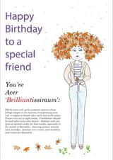 Happy Birthday Acer 'Brilliantissimum' special friend created by Curly Girly