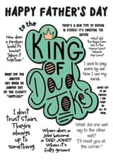 King of Dad Jokes - Father's Day Card created by Vee Creative Designs