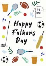 Happy Fathers day sports card created by Holly Greenwood