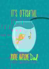 It's ofishial happy father's day card created by Spring of colors