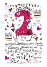 2nd Birthday, Birthday Girl - With Love - Birthday Card created by Love and Happy Stuff