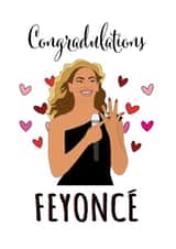 Feyonce Engagement Card - Cartoon engagement card created by Lucy