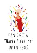 RuPaul Birthday Card created by Lucy