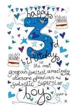 3rd Birthday, Birthday Boy - With Love - Birthday Card created by Love and Happy Stuff