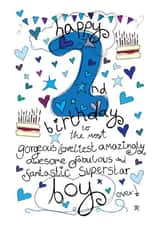 2nd Birthday, Birthday Boy - With Love - Birthday Card created by Love and Happy Stuff