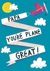 Papa, You're Plane Great fathers day card created by @AimeeStevens.Design