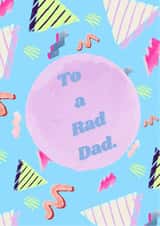 Rad Dad Father's Day Card created by Warrior&Feral