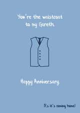 Gareth Southgate England Football Anniversary Card created by SayItWithSport