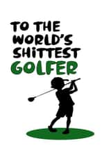 Funny Rude golfer Father's Day card created by Nancy Walsh