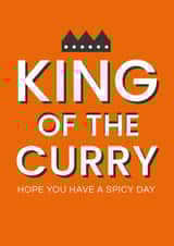 King Of The Curry Hope You Have A Spicy Day | Crown Icon created by Eastern Print Studio