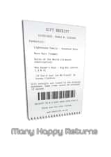 Many Happy Returns (Gift Receipt) created by TeeTotallersUK