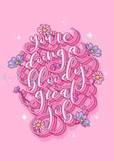 Floral Encouragement Card created by Dottie's Paper Co.