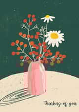 Thinking of You Vase of Flowers created by Gigi Rosado