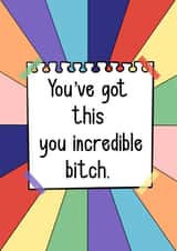 You've got this bitch created by Scrambled Meg Designs 