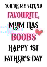 Funny First Father's Day Card For Dad created by Nidd And Rigg!