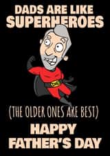 Dads are Like Superheroes card created by NerdShizzle