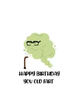 Old fart birthday card created by Ash&Saff
