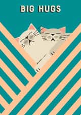 Cat Cuddles created by @simonwelchillustration