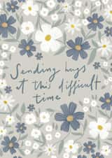 Floral Sending hugs Sympathy card created by Hannah Owen Illustrates