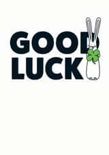 Good Luck Bunny card created by Hoppy Bunnies
