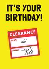 Funny Clearance Birthday Card created by Tishy Tashy