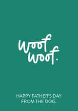 Dog Father's Day Card created by Blink Lettering